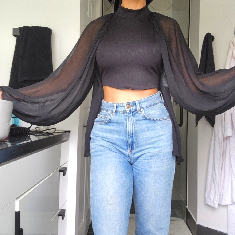 Zara Backless Crop Top